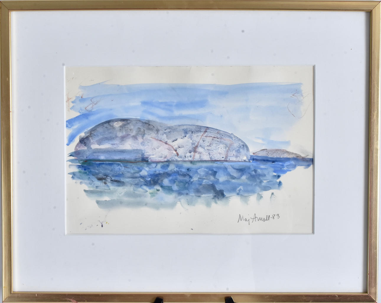 MAJ ARNELL. Akvarell.