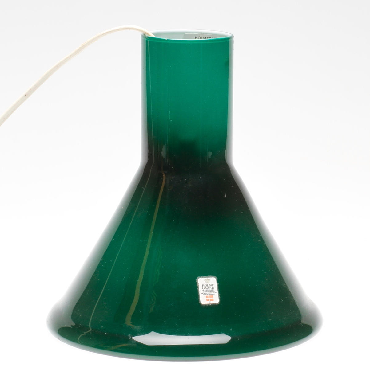 LOFTSLAMPE, glas, P&T pendel, Holmegaard.