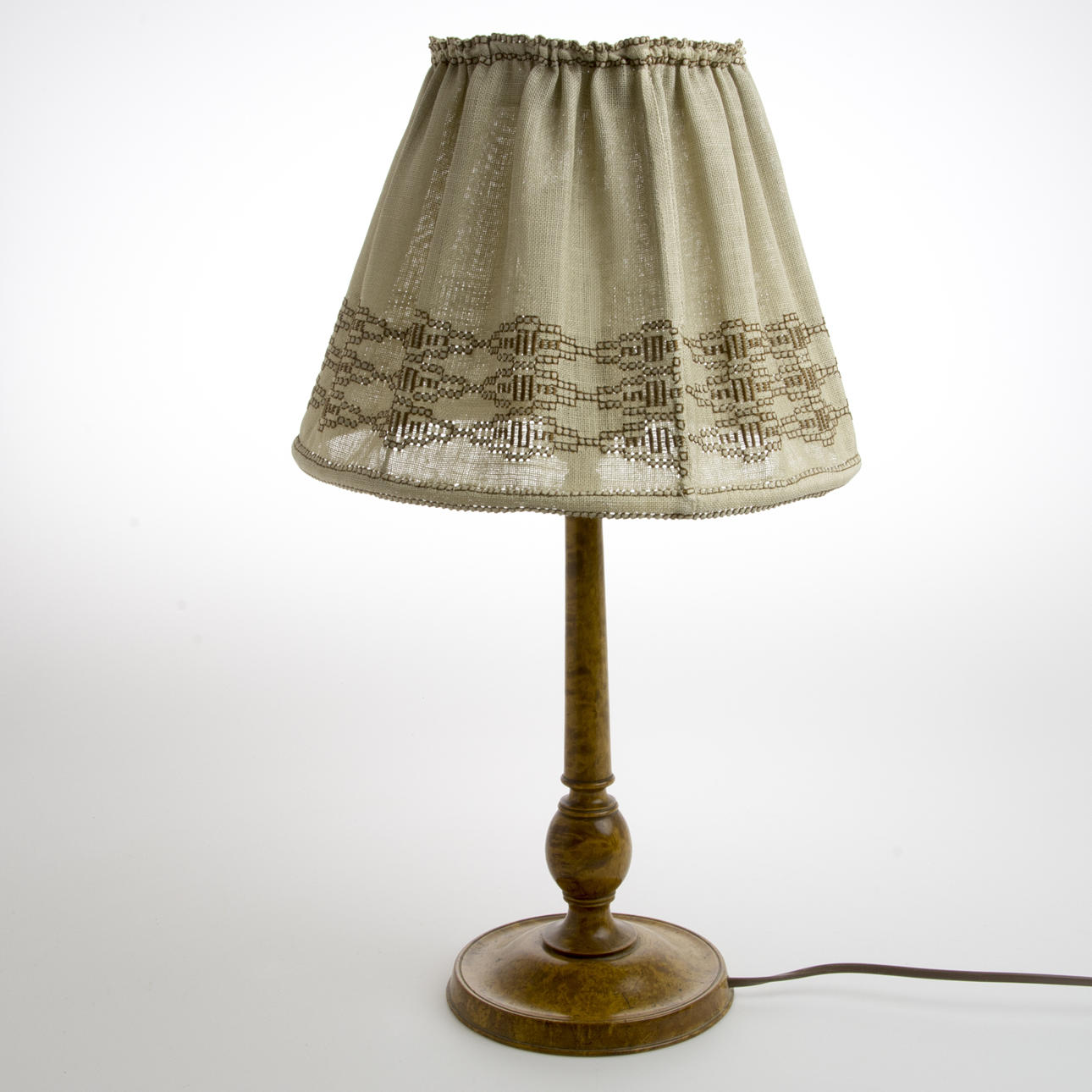 BORDSLAMPA, björk, 1930-tal.