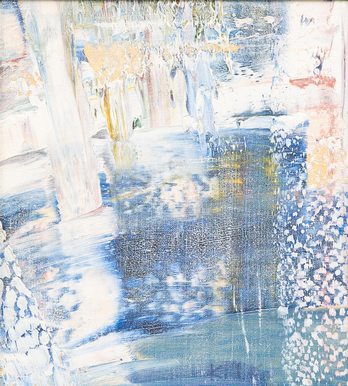 OIDENTIFIERAD KONSTNÄR. “Spring Winter”, oil on canvas, indistinctly signed.