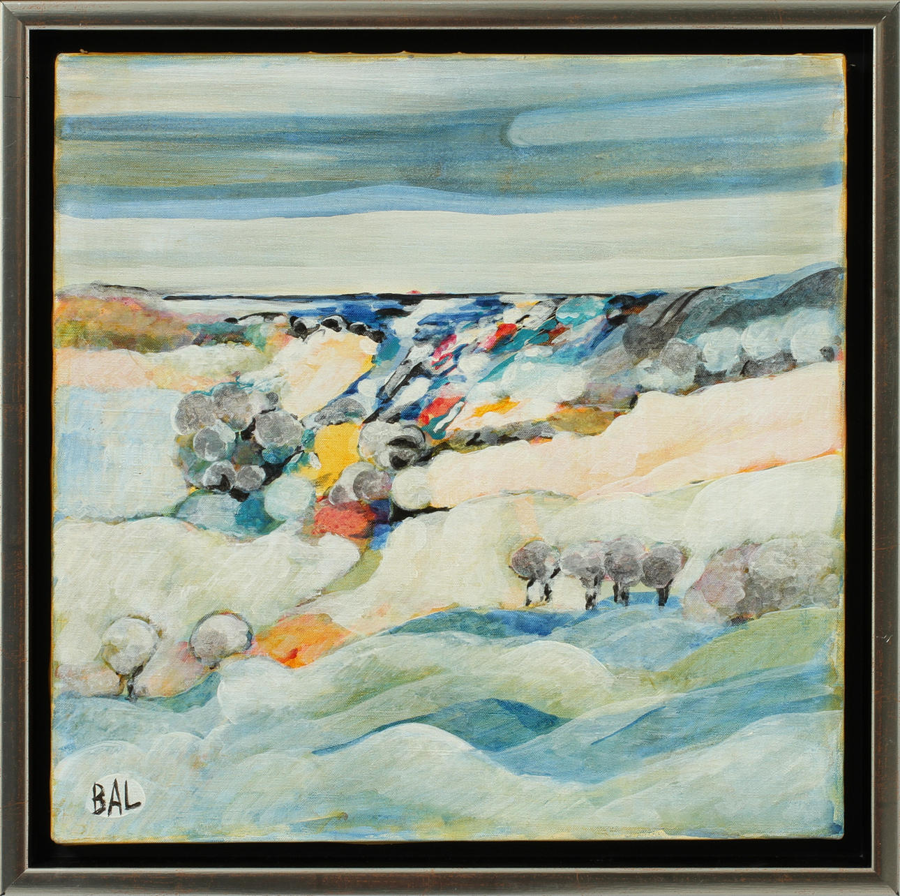 BENGT ARNE LINDEROS. Landskap, olja på duk, signerad BAL.