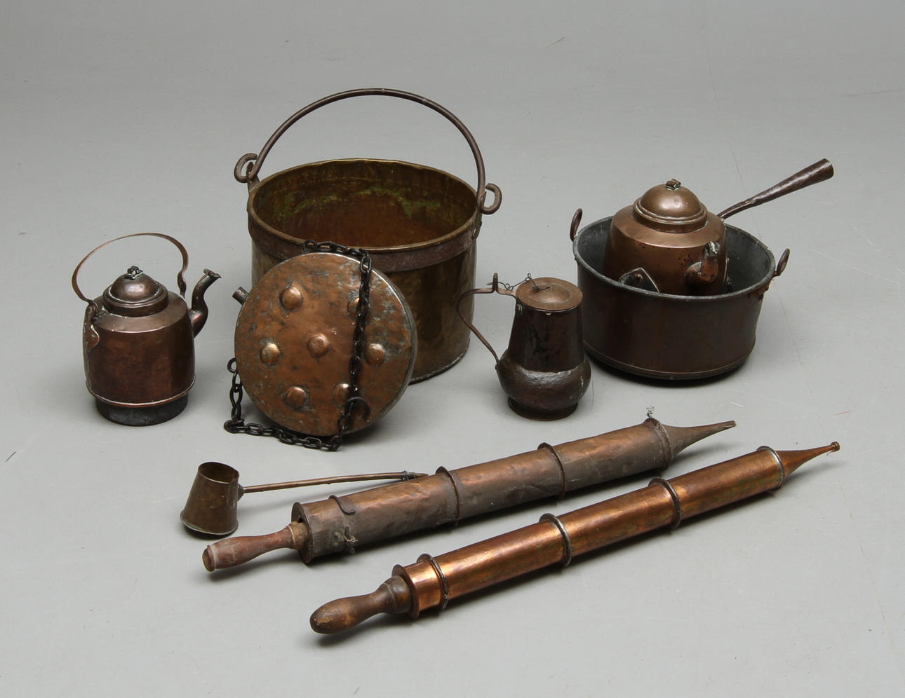 PARTI KOPPAR OCH MÄSSING, 1800/1900.