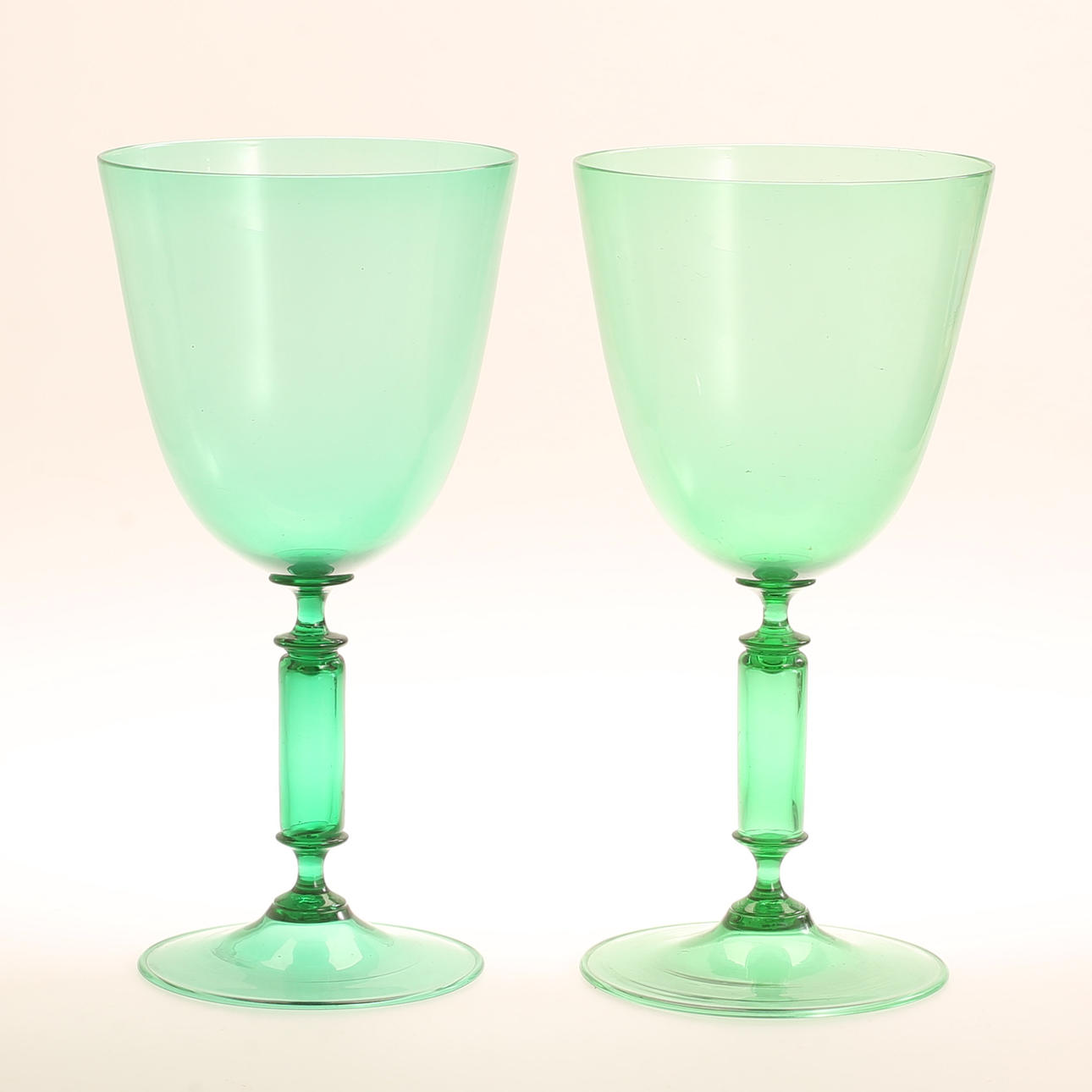 POKALGLAS, ett par, 1900-tal.