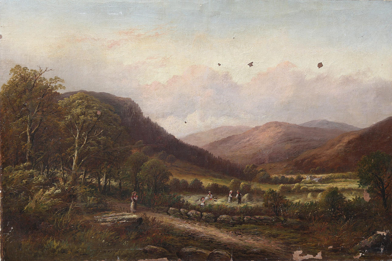 GEORGE BATES. Lively landscape.