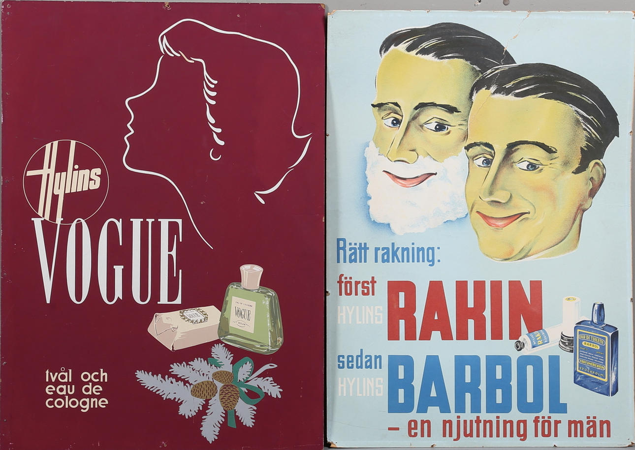 REKLMSKYLTAR, 2 st, 1900-talets mitt.