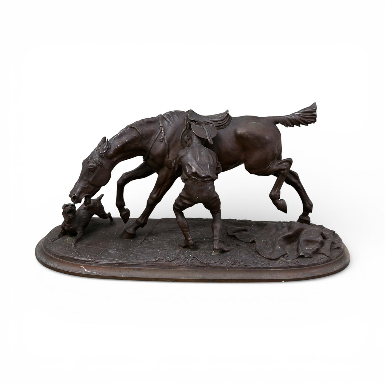 ARTHUR DU PASSAGE. Boy with a horse.