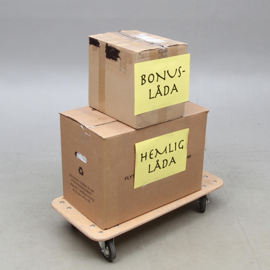 VÄLGÖRENHETSAUKTION: HEMLIG LÅDA samt BONUSLÅDA - TEMA GLAS.