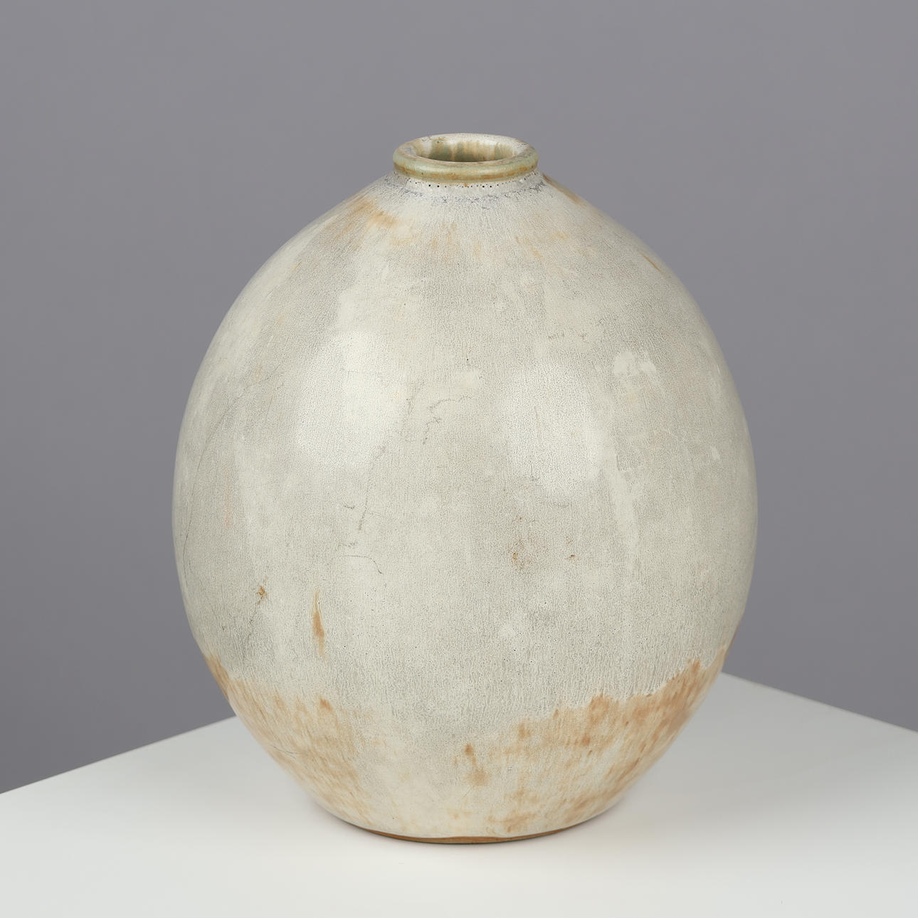 carl-halier-1873-1948-unique-bulbous-vase-of-glazed-stoneware-royal