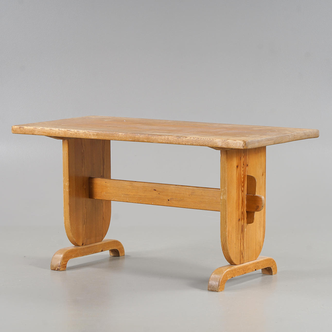 BO FJAESTAD. Dining table, pine, mid-20th century.