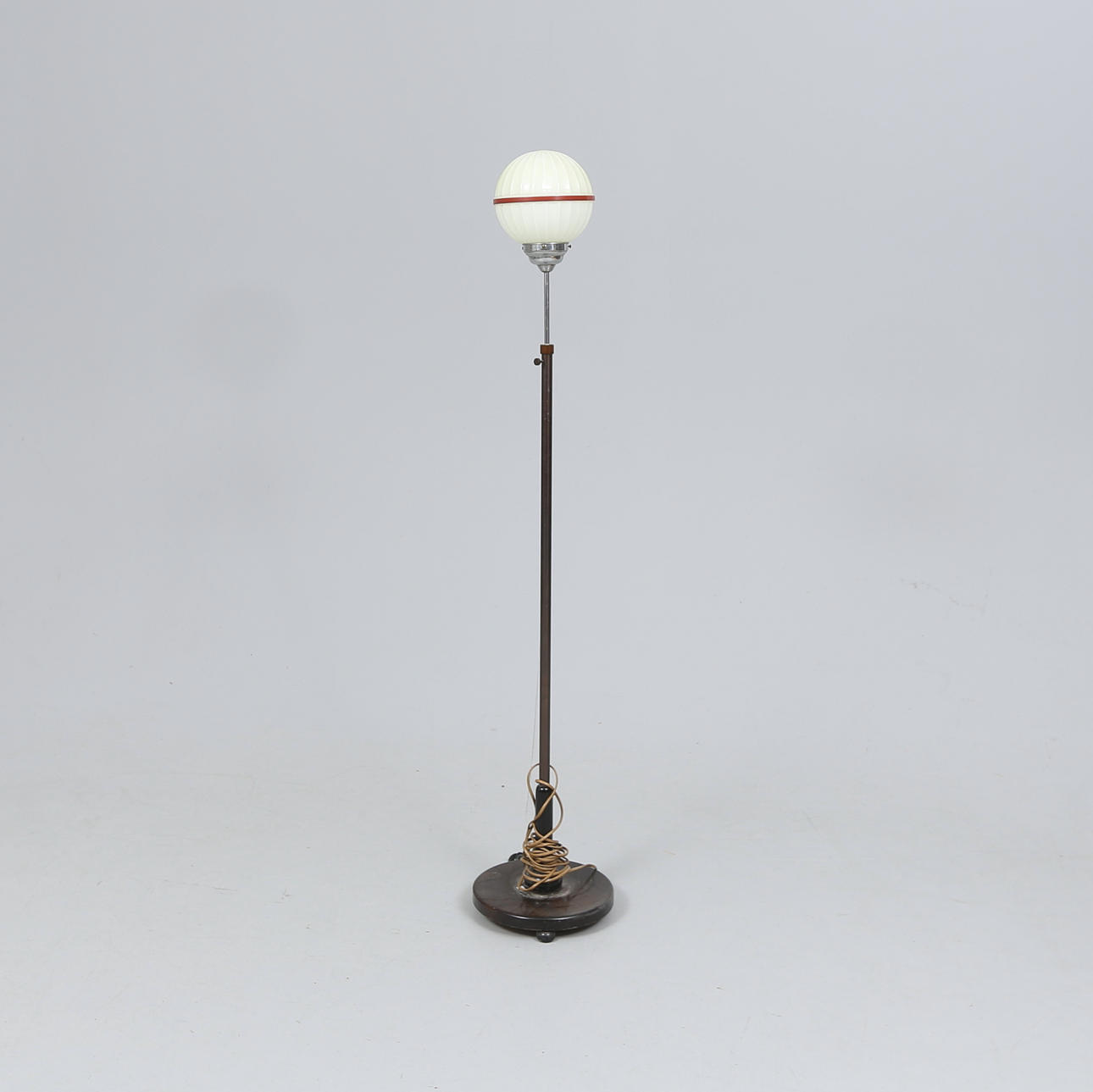 An art deco floor lamp, 1930s.
