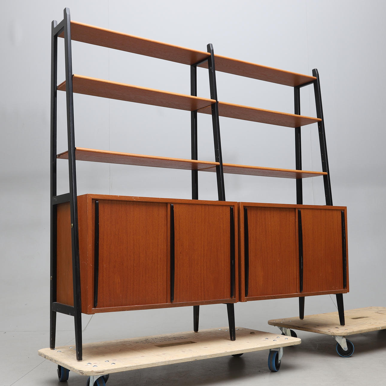 A teak bookcase, 1950s/60s.