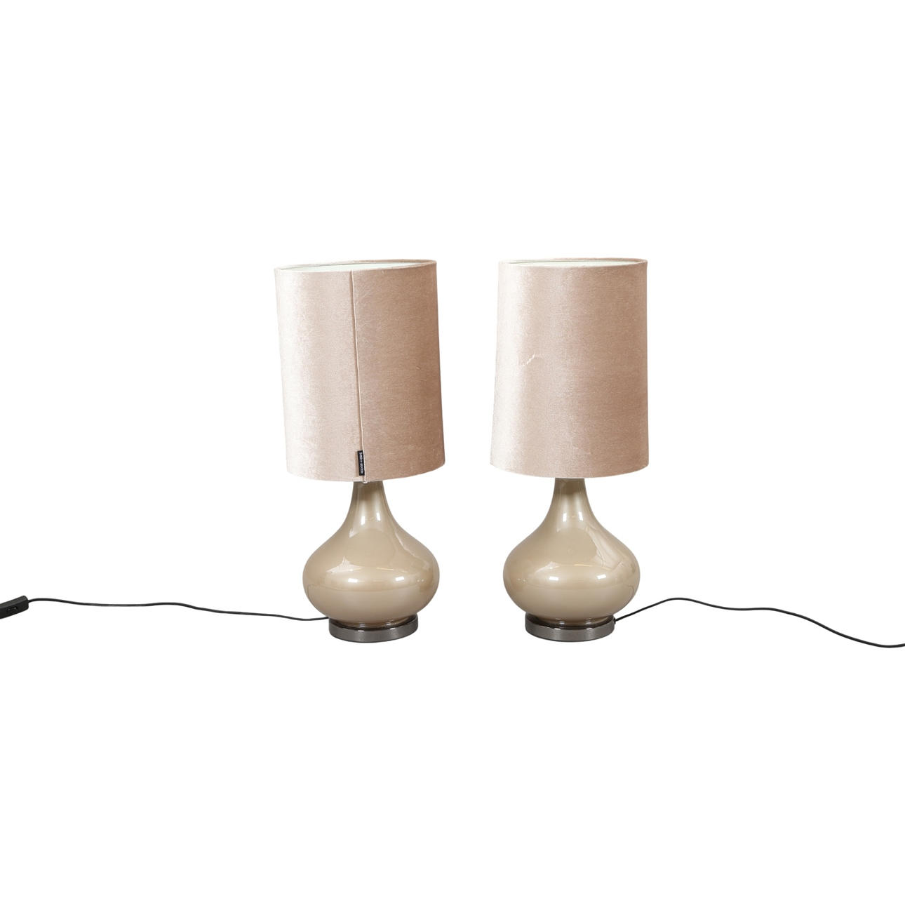 MARGIT BRANDT. Et par bordlamper af glas (2).