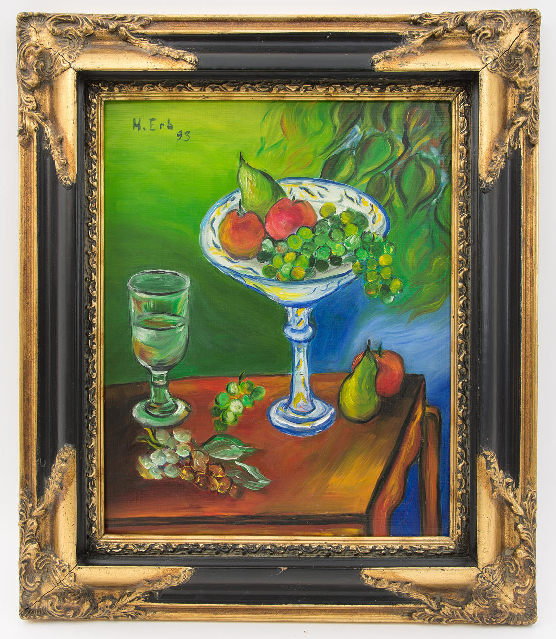 HEINZ ERB. ”Stilleben”, olja på duk, signerad. u. dat. 93.