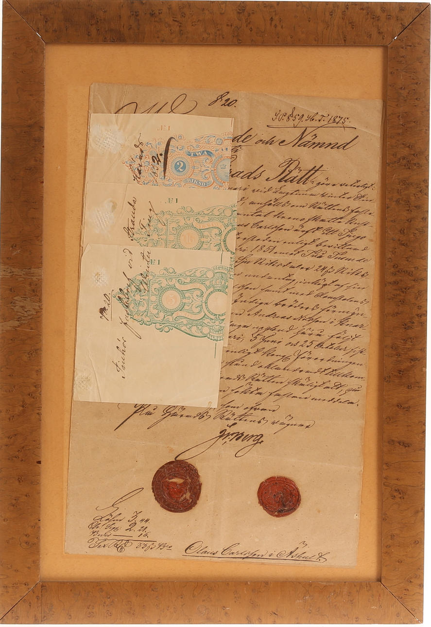 DOCUMENT, dated 1875.
