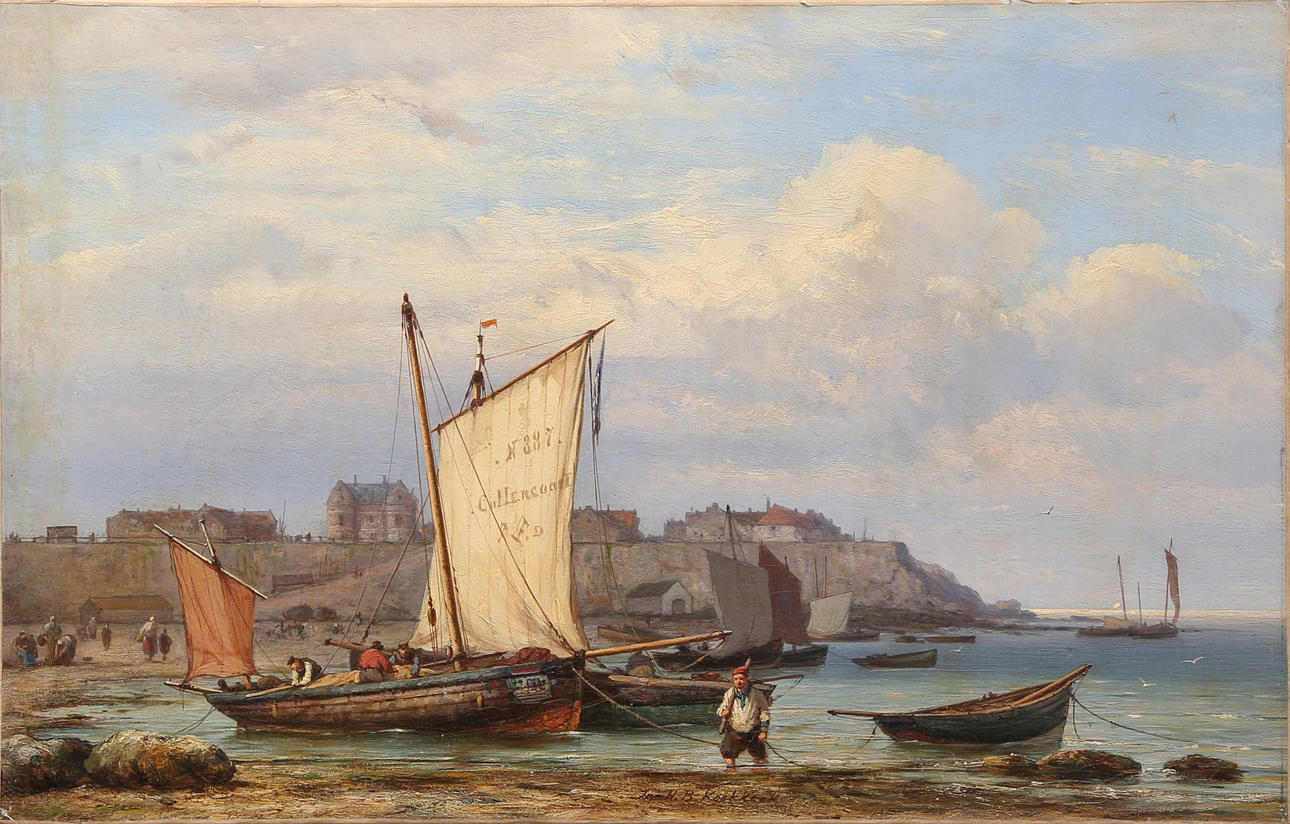 JAN HERMANUS BAREND KOEKKOEK. Seascape.