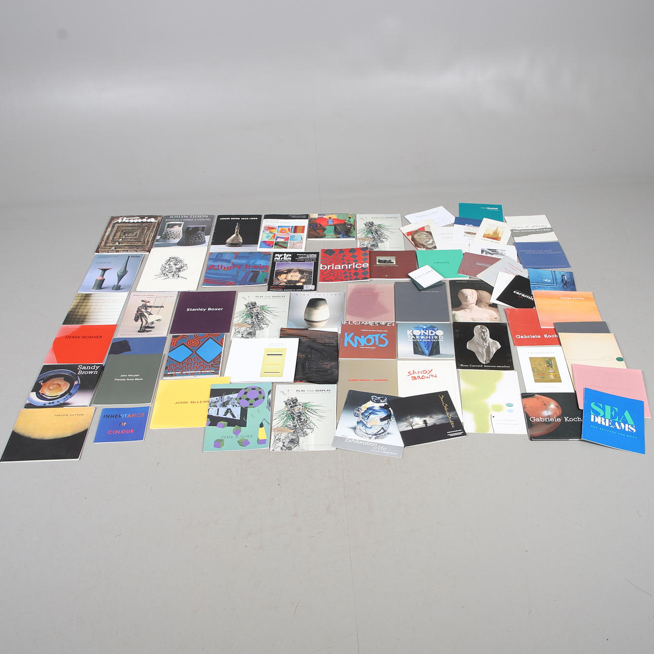 ART & STUDIO POTTERY EXHIBITION CATALOGUES & BOOKLETS.