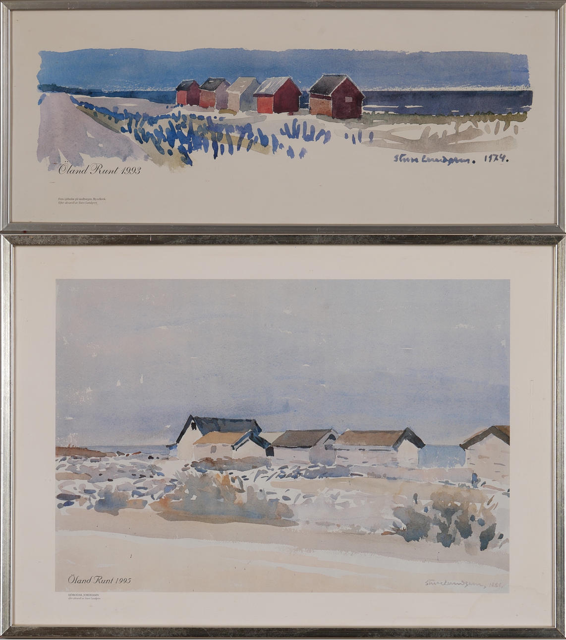 STURE LUNDGREN. EFTER. Inramade tryck, 2 st.