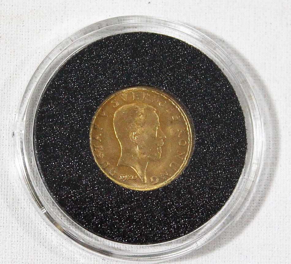GULDMYNT, 5 kr 1920.