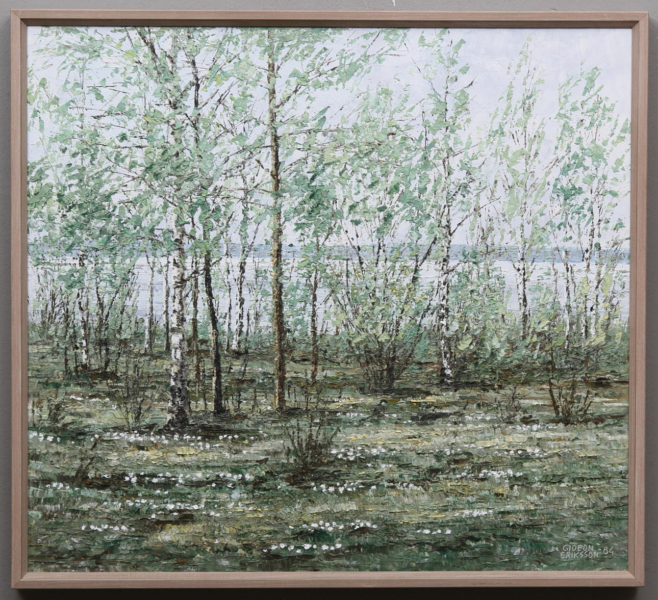 GIDEON ERIKSSON, olja på pannå, signerad och dat -84.