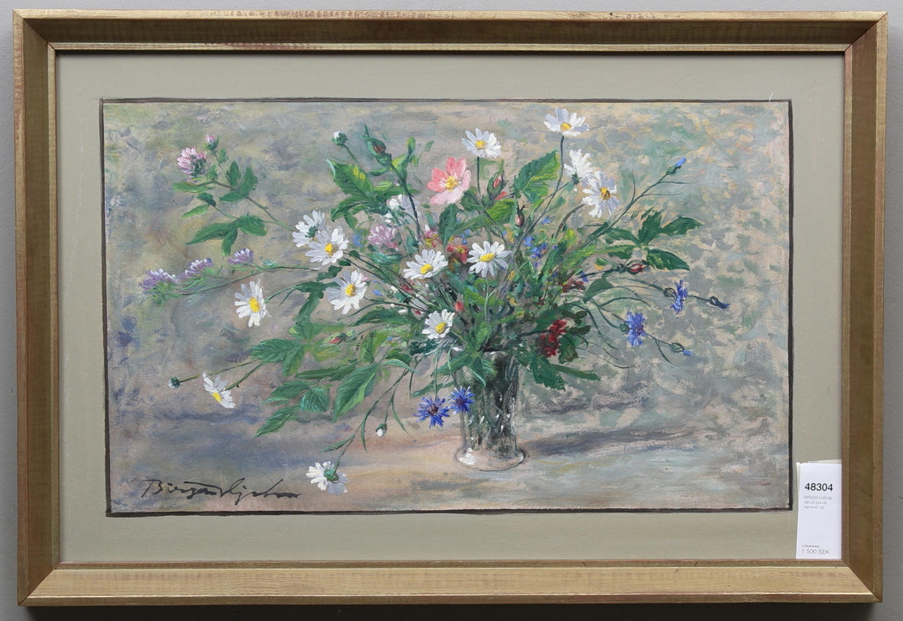 BIRGER HJELM, olja på pannå, signerad.