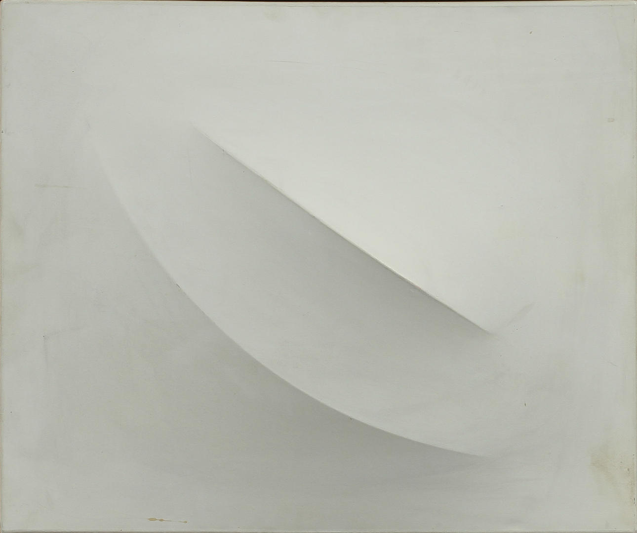 LEOPOLDO NOVOA. "Double déplacement blanc", akryl och blandteknik på duk. Signerad och daterad 1971 samt numrerad EA no 1 a tergo.