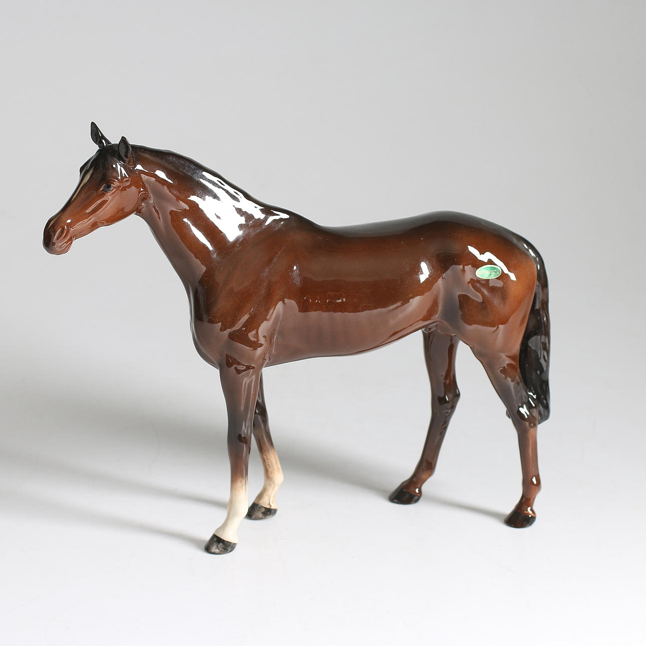 FIGURIN, porslin, häst, Beswick, England.