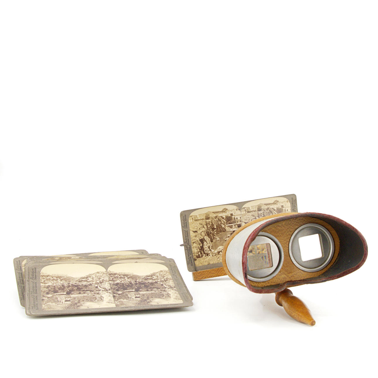 STEREOSKOP med 28 bilder, 1900-tal.