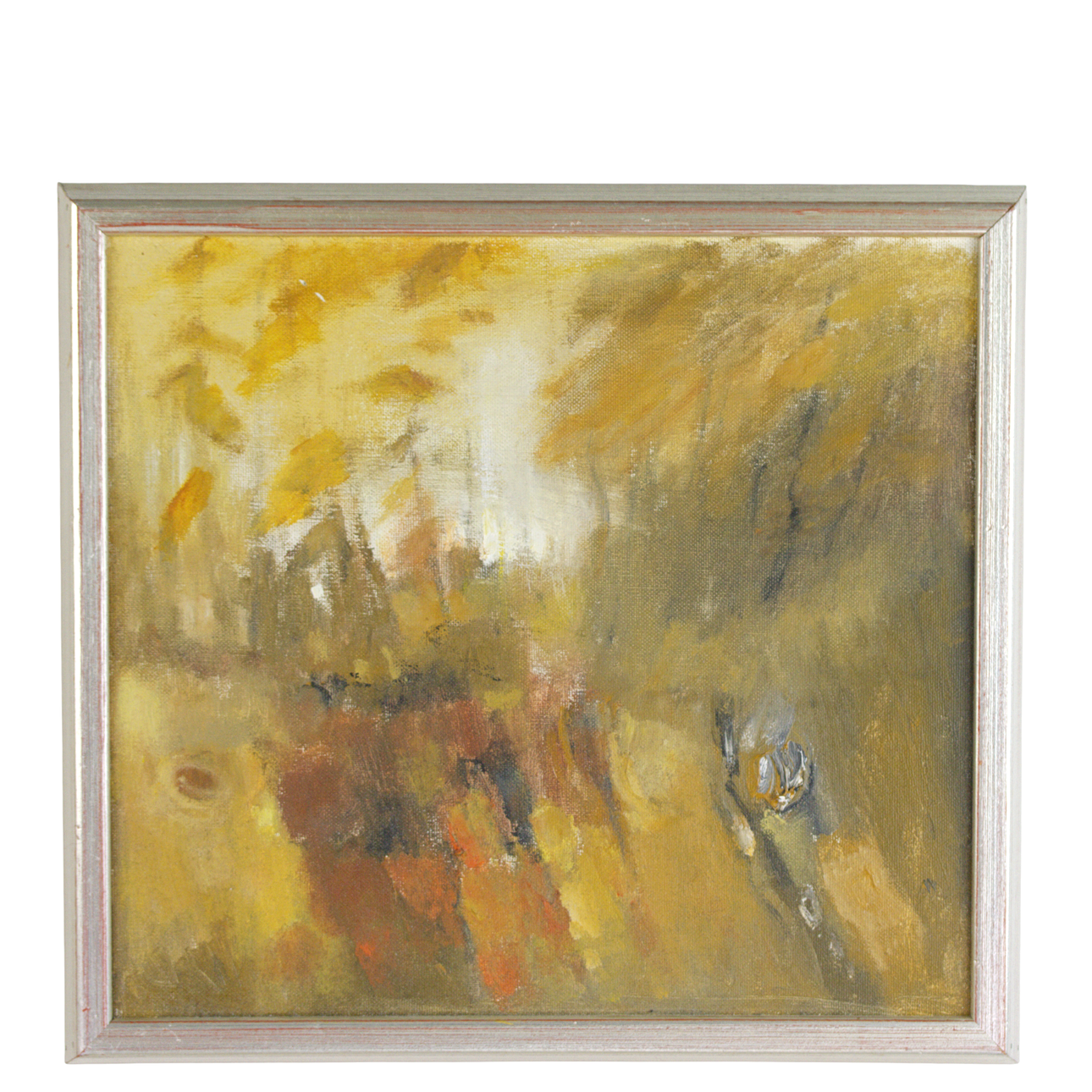 OWE EKELUND. Oil on canvas, abstract, unsigned.