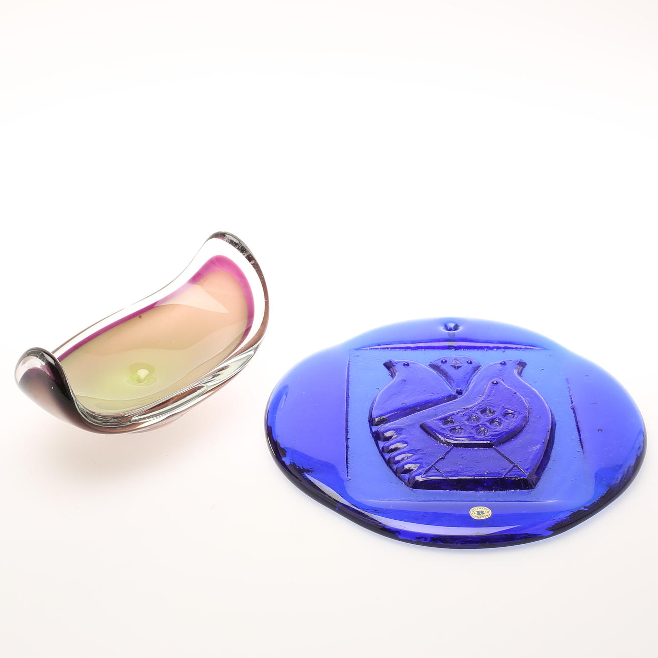 KONSTGLAS/VÄGGRELIEF, SKÅL. Glas, Reijmyre.