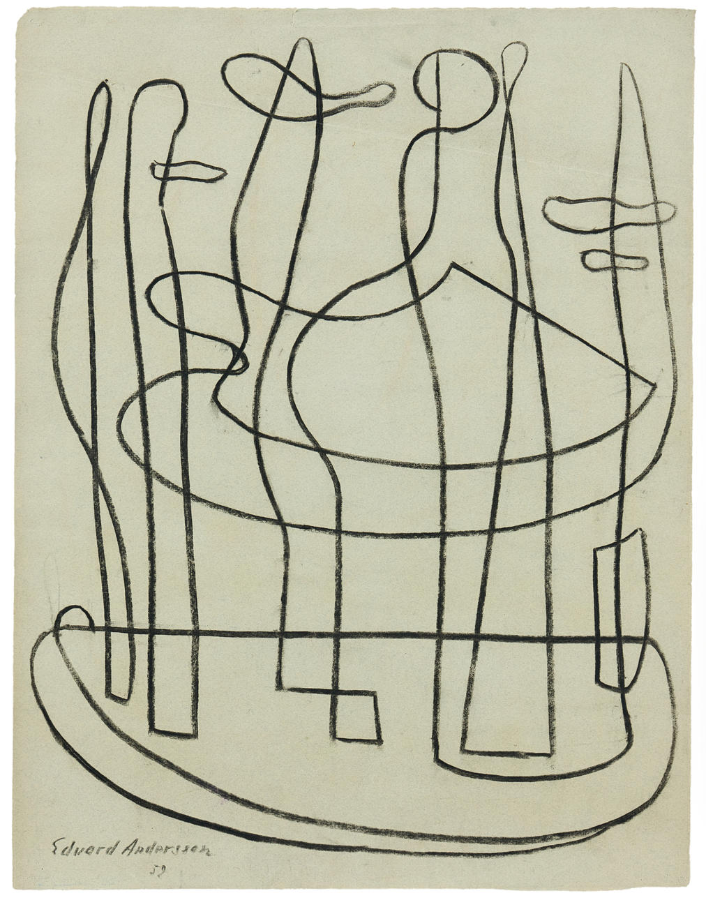 EDVARD  ANDERSSON. Composition X.