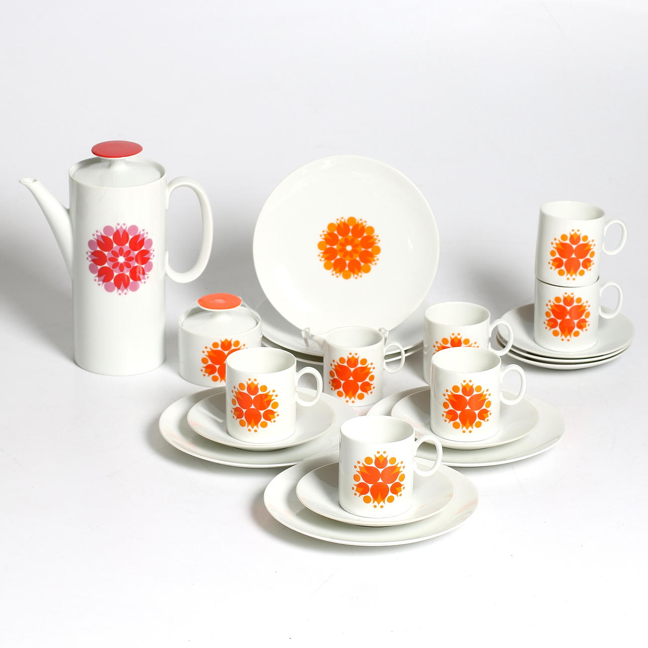 KAFFESERVIS, 21 delar, porslin, Thomas, Tyskland, 1900-tal.