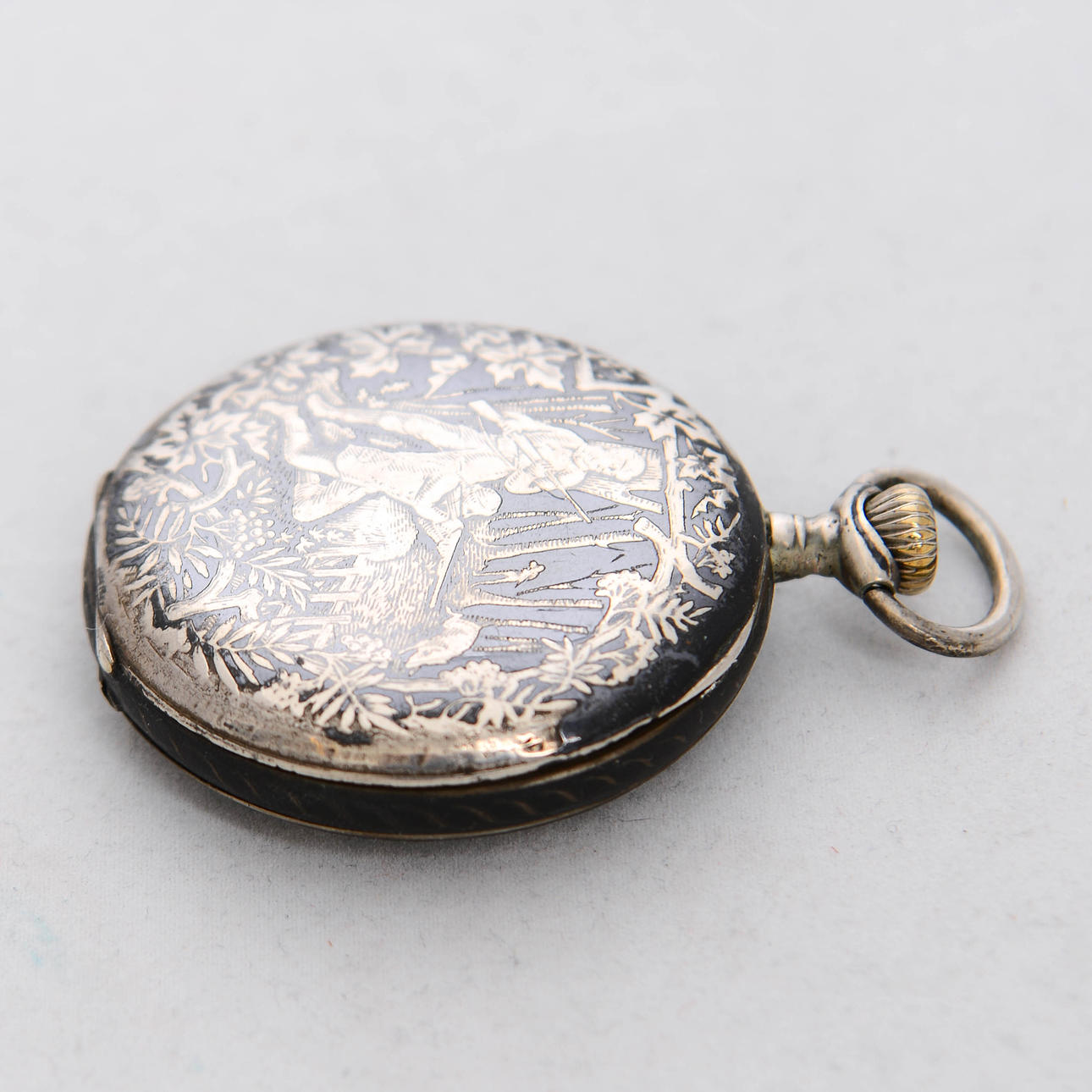 A silver SAVONETTE, Perfecta, earlier part of the 20th century. Clocks ...