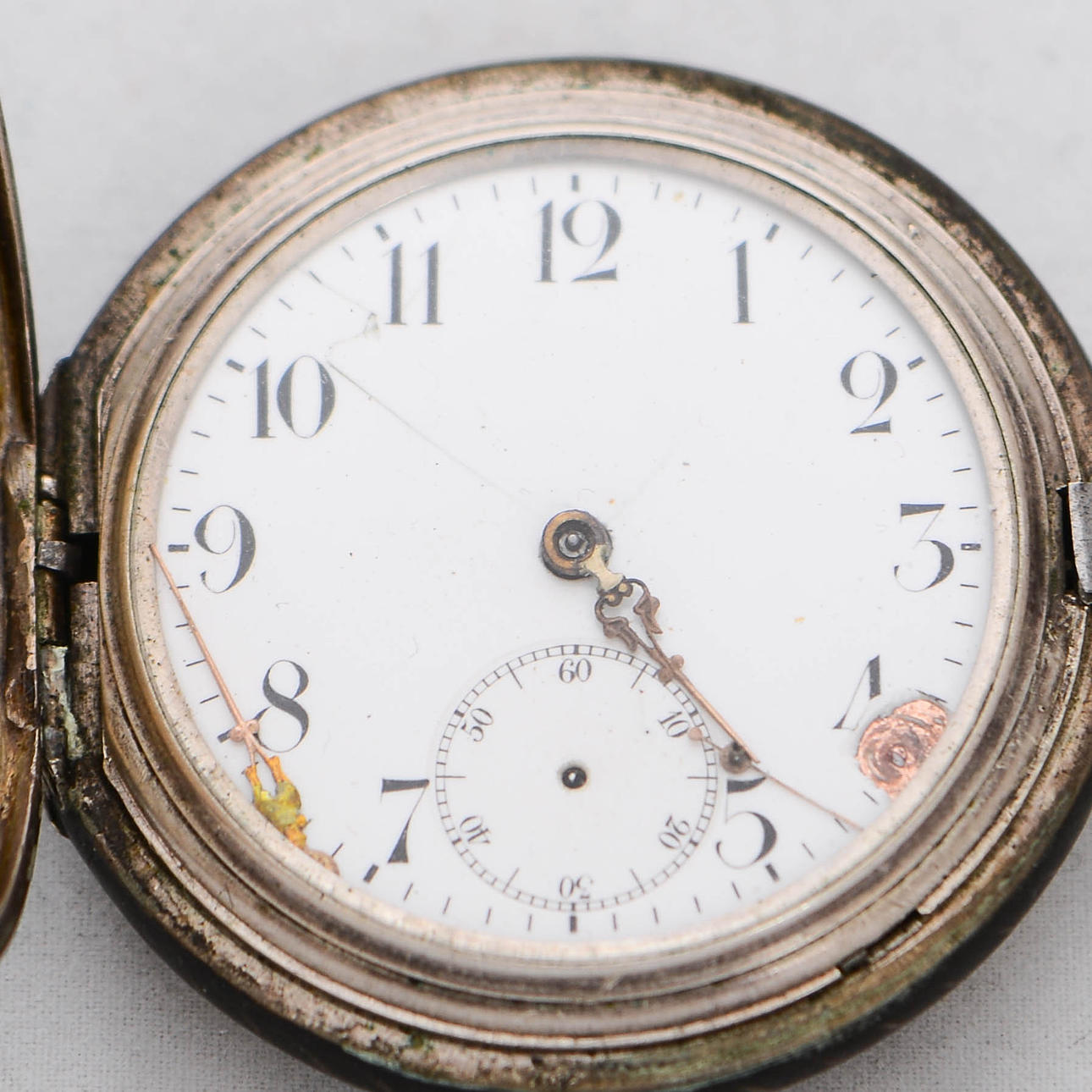 A silver SAVONETTE, Perfecta, earlier part of the 20th century. Clocks ...