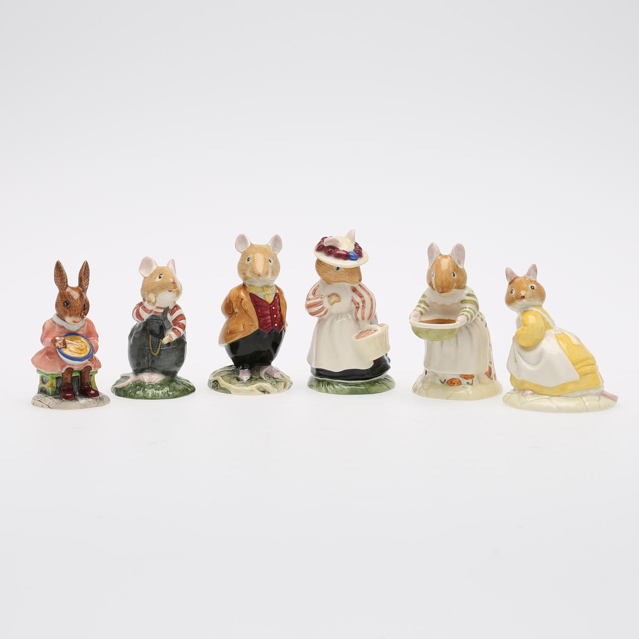 FIGURINER (6), porslin, Royal Doulton, 1980-tal.
