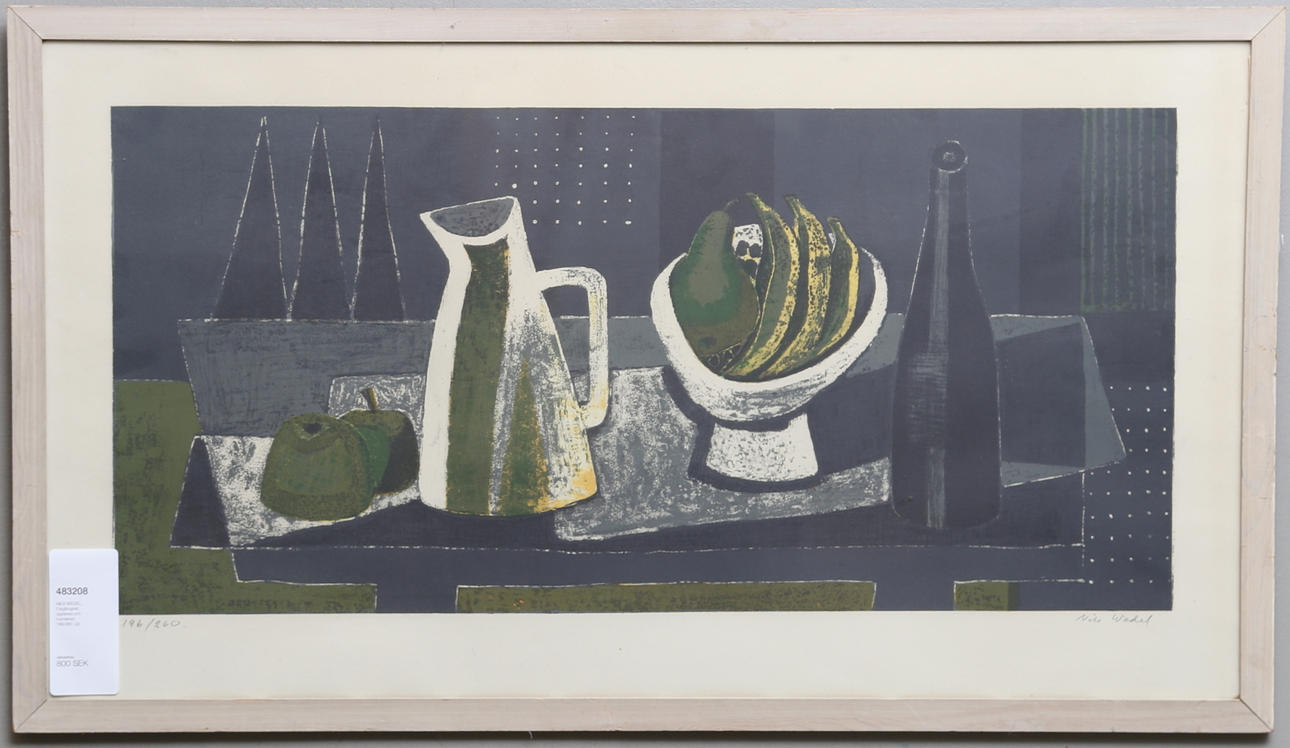 NILS WEDEL. Färglitografi, signerad och numrerad 196/260.