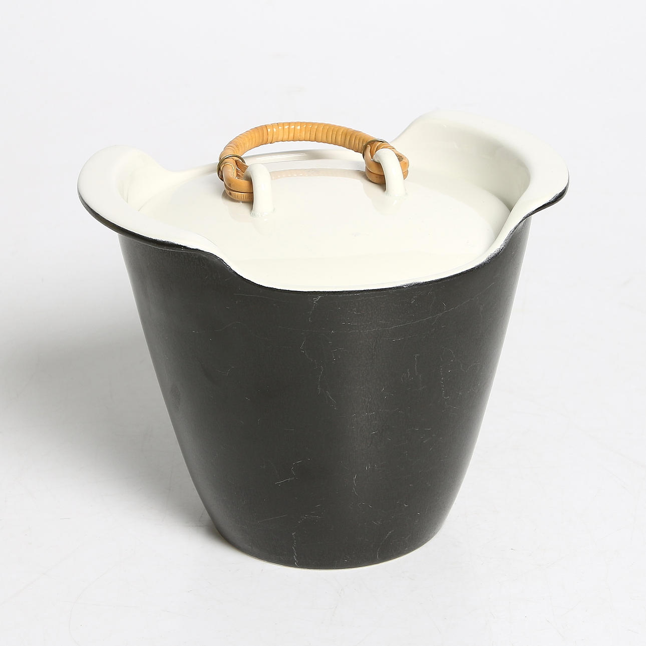 TERRIN med lock, porslin, Rörstrand, 1958.