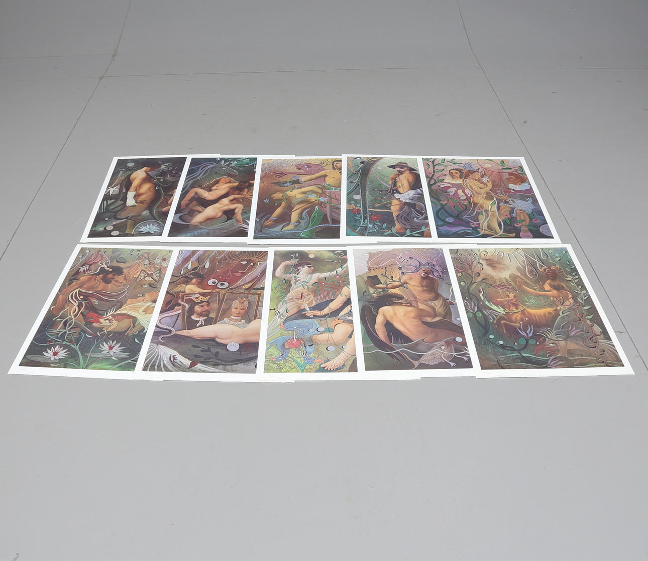 SVEN-GÖRAN SVENSSON G:SON. färglitografier, 10 st, signerade och numrerade 56/300.