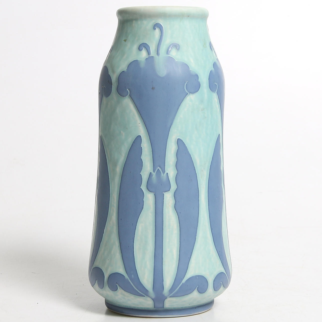 VAS, stengods, jugend, "Sgraffito", Josef Elberg, signerad, Gustafsberg, 1923.