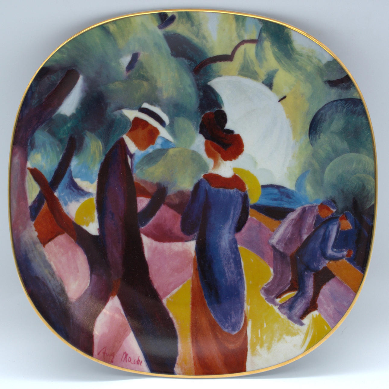 AUGUST MACKE. FOR ROSENTHAL “PROMENADE” PLATES.