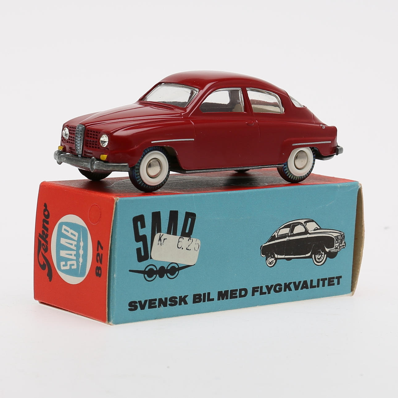TEKNO, 827, SAAB 96 med ORGINALKARTONG.