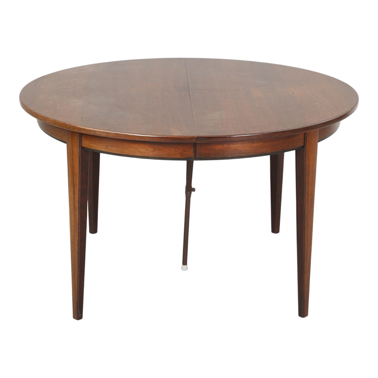 OMANN JUN. Round rosewood dining table with pull-out, model 55 (4).