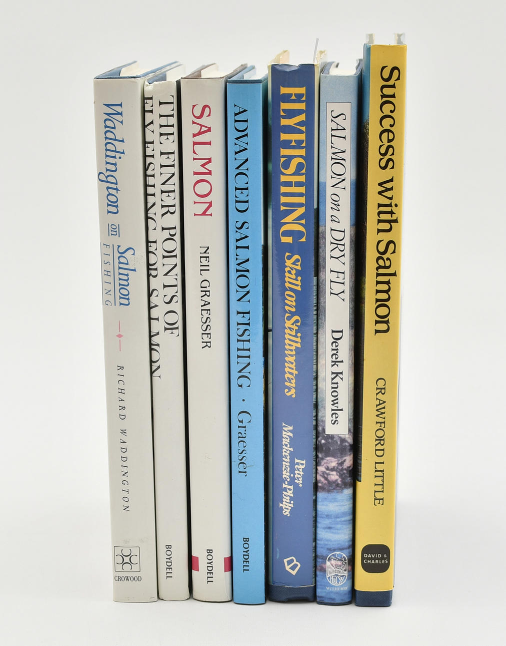 Engelska böcker om lax- & flugfiske. 7 Volymer.