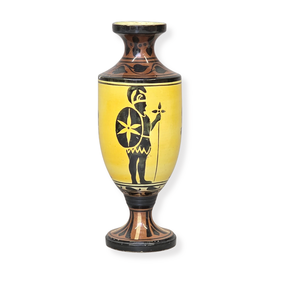 GLAZED TERRACOTTA VASE.