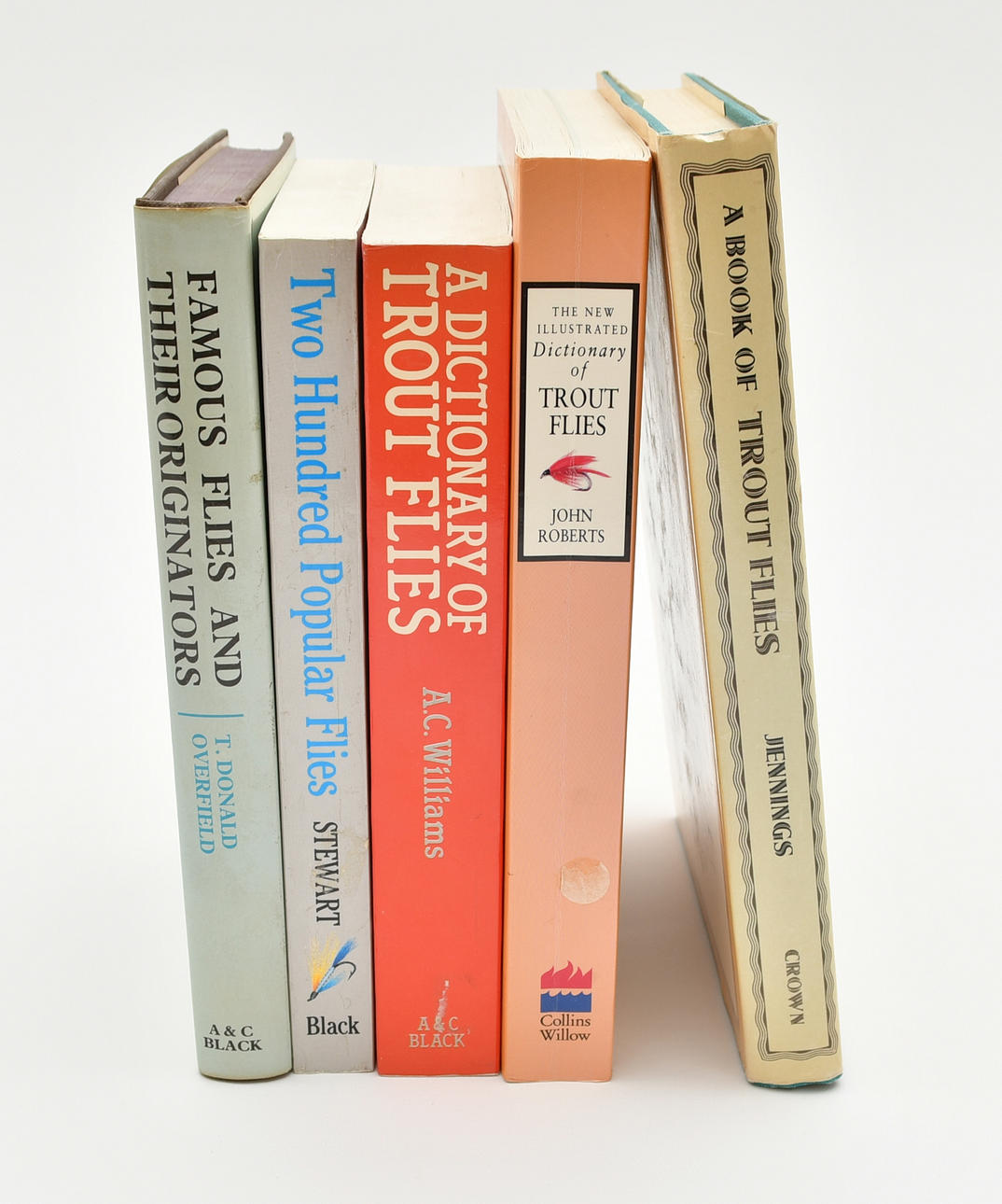Böcker om flugor för fiske. 5 Volymer.