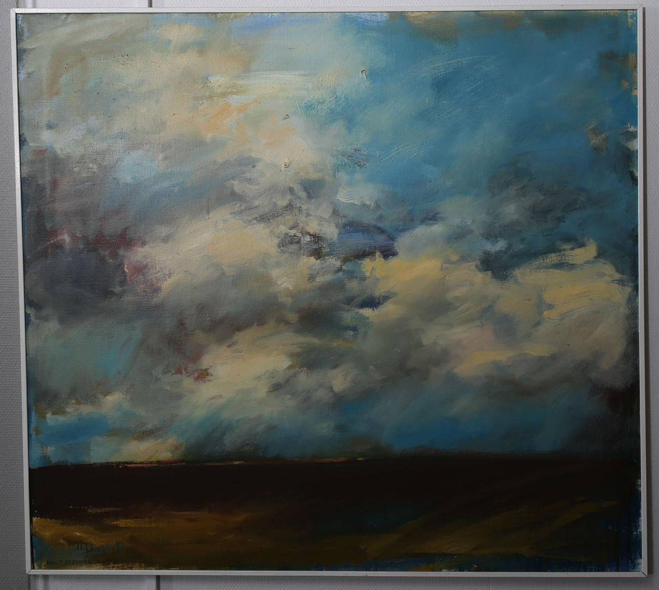 BENGT FREDRIKSSON. Olja på duk, Höstlandskap, signerad, daterad -80.