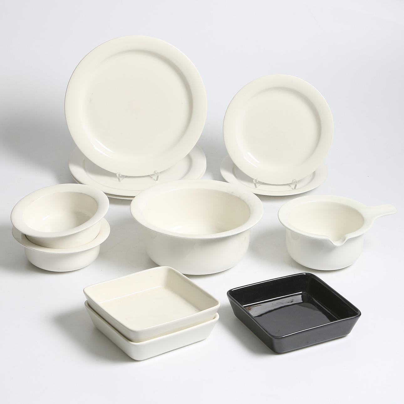 SERVISDELAR, 12 delar, porslin, "Artiga", Inkeri Leivo, Arabia, 1900-tal.