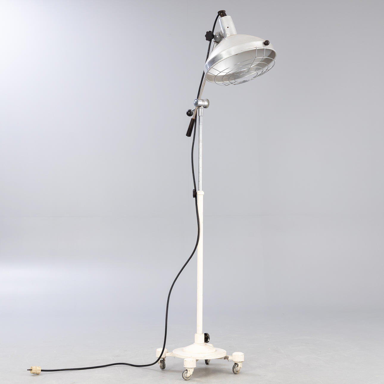 Industry/Practice floor lamp on wheels, 1950s.