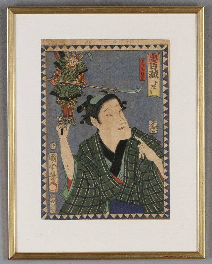 TRÄSNITT, Figurscen, Japan, 18/1900.