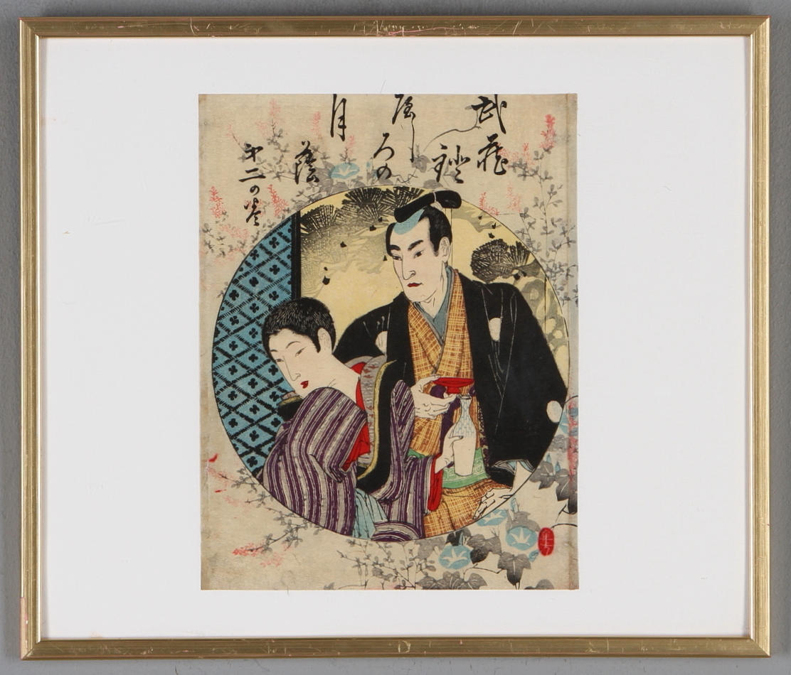 TRÄSNITT, Figurscen, Japan, 18/1900.