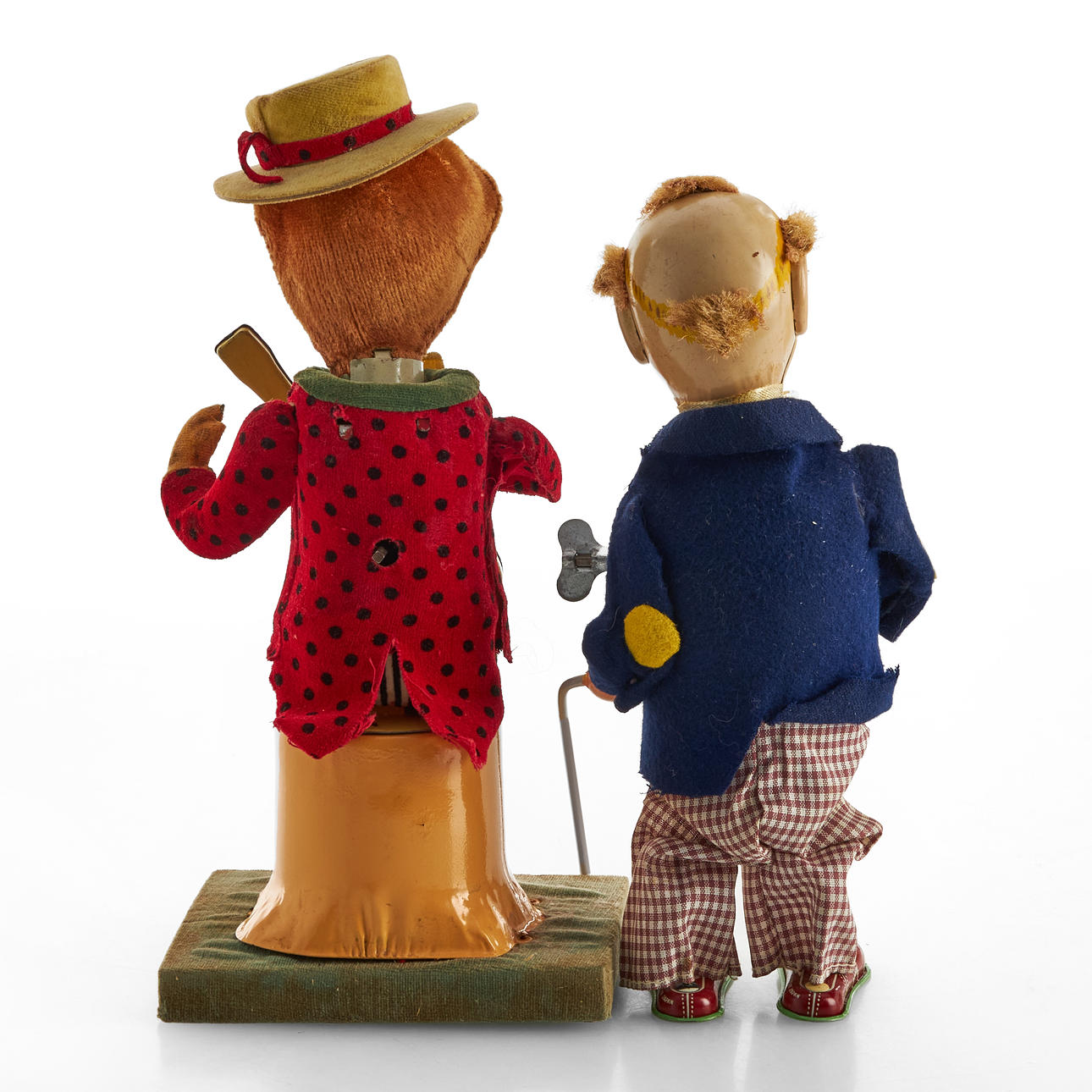 ALPS. Mechanical toys, 2 pcs, “Sambo” & “Smiling Sam”, Japan, clockwork ...